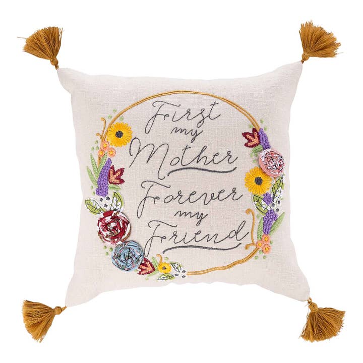 Mother Forever my Friend Pillow - Mother's Day for wholesale by Glory Haus