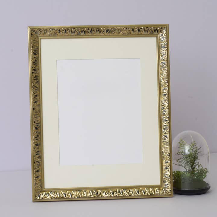 Art Deco Embossed Gold and Black Frame for wholesale by Riveros Frames