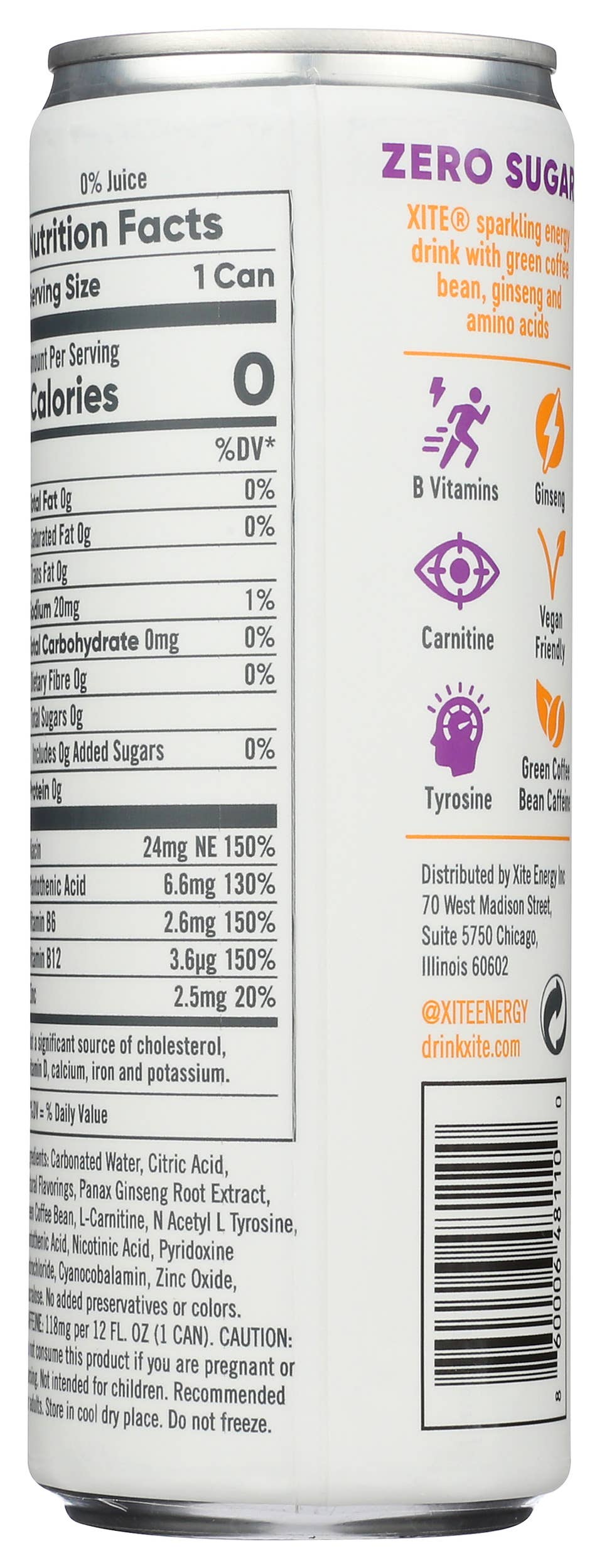 XITE Energy Inc - Vente Boisson sportive et énergisante - Xite Energy Pêche et fruit de la passion8
