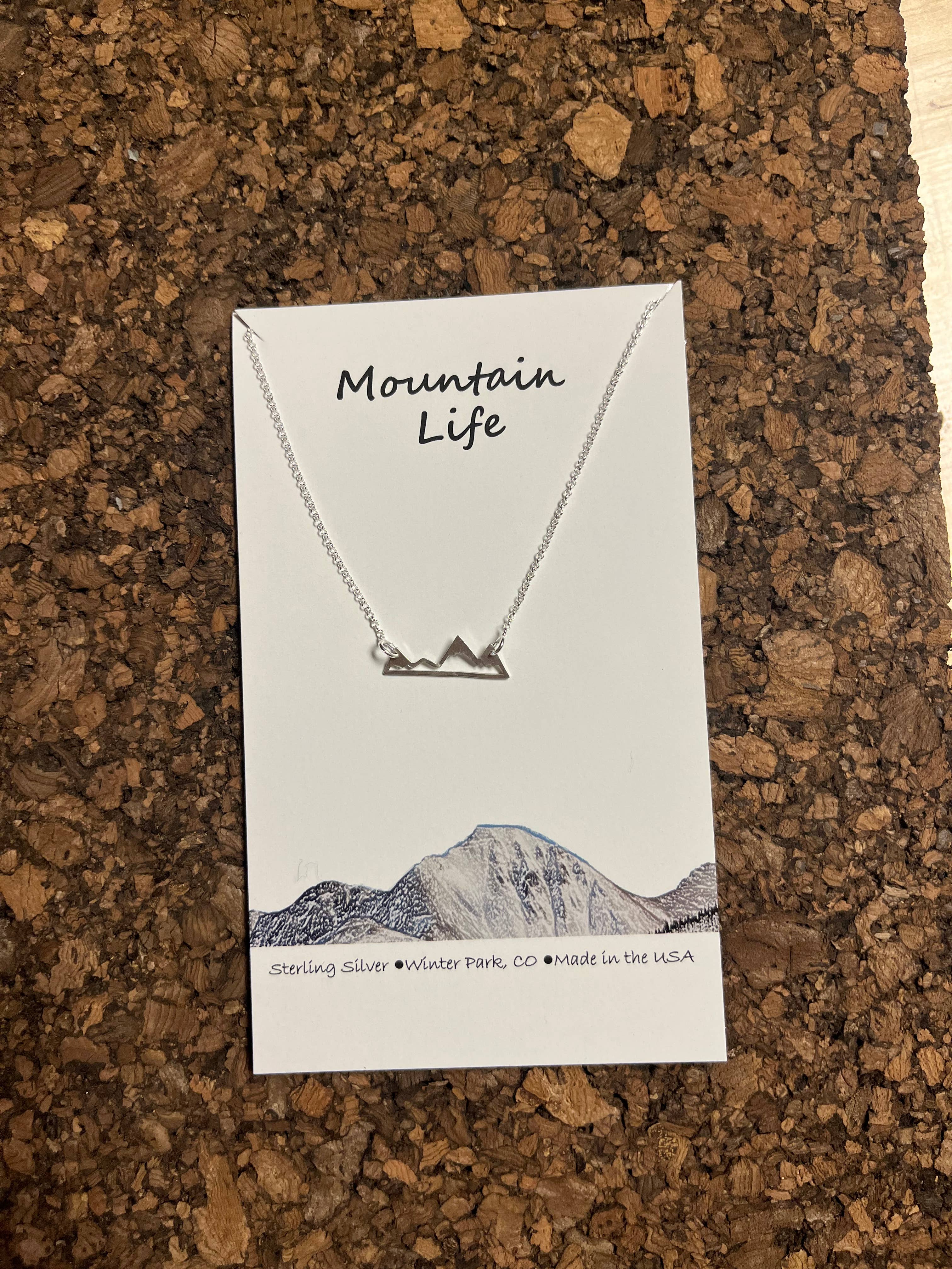 Altitude Jewelry - Wholesale Pendant/Charm Necklace - Mountain Life Sterling Silver3