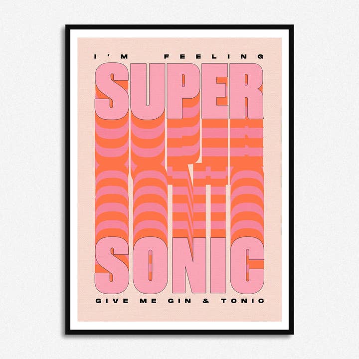 Känsla Supersonic Print för wholesale av HollieGraphik