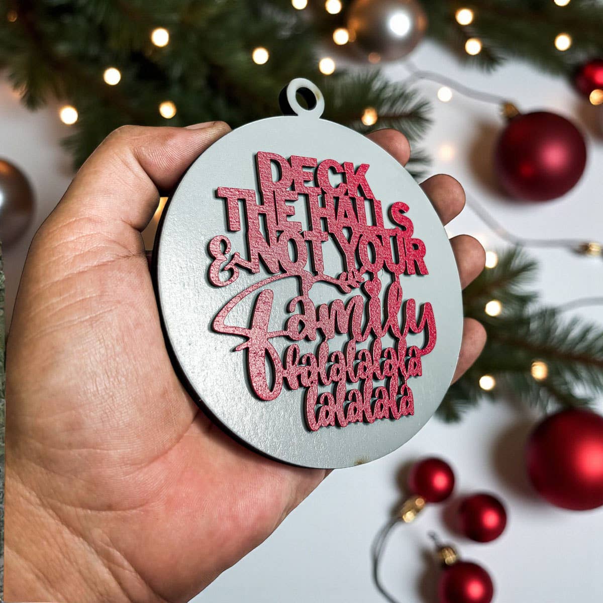 Gia Roma - Wholesale Ornament - Hanging Christmas Decor + Handmade Wooden Ornament Funny20