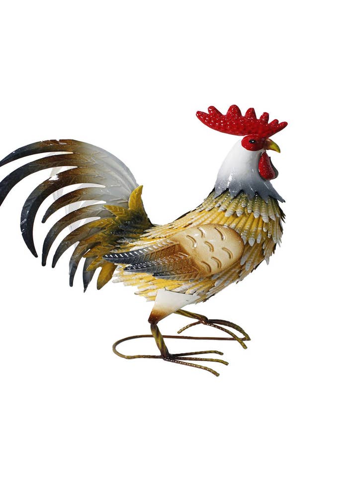 16X13 MULTICOLOR ROOSTER for wholesale by Three Star IM/EX Inc.