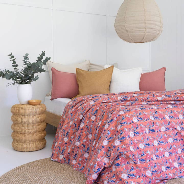 Aubrey - Couvre-lit indien Kantha pour la vente par Boho-Eclectica