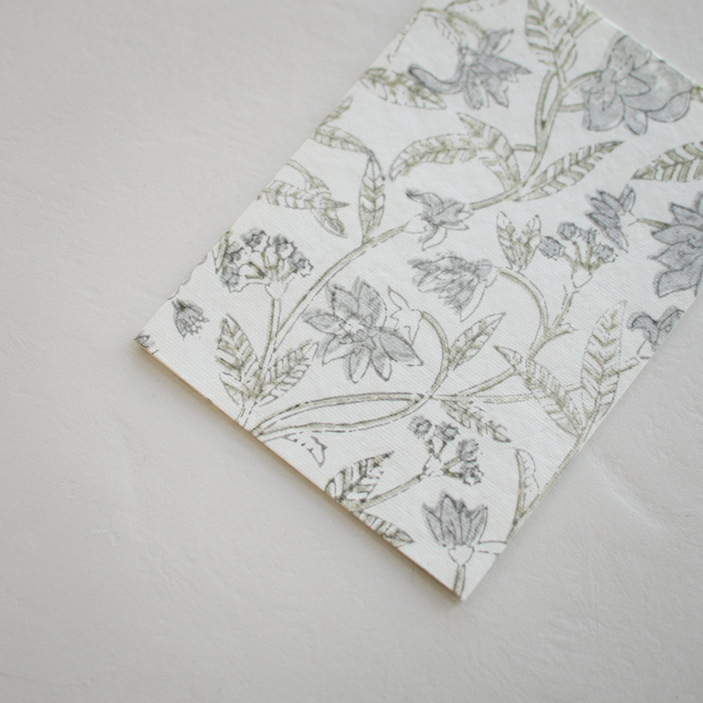 Ji | The Atelier - Wholesale Everyday Greeting Card - Block Print Card - Jardin | Blank2