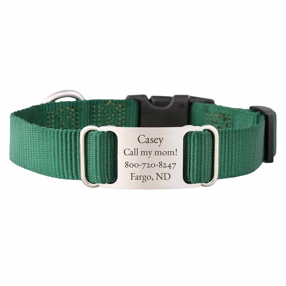 dogIDs - Wholesale Pet Collar - Dog - Personalized Nylon ScruffTag Collar7