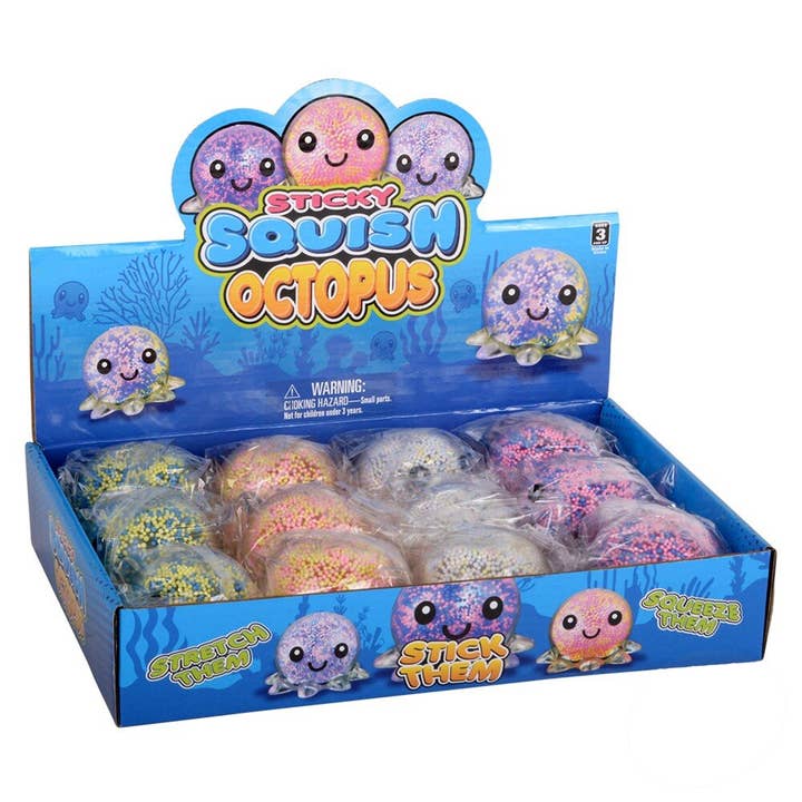 JSBlueRidge Toys - Vendita all'ingrosso Giocattolo squishy - Bambini e neonati - Giocattolo per bambini Polipo Luminoso Estensibile Antistress - Assortito3