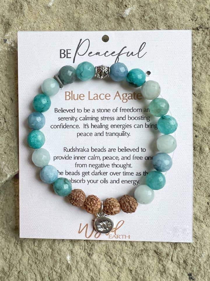 Be Peaceful Intention armband voor wholesale door Wyld Earth