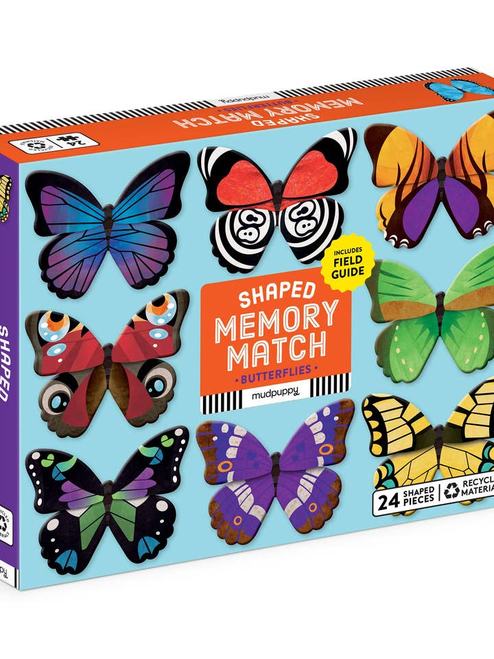 Butterflies Shaped Memory Match for wholesale by Chronicle Books