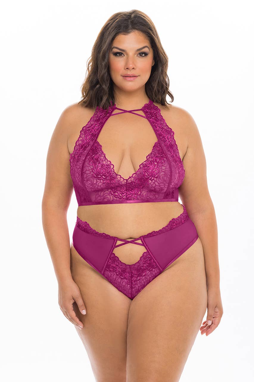 Festival Fuchsia ABRIELLE 2PC BRA SET for wholesale on Faire0