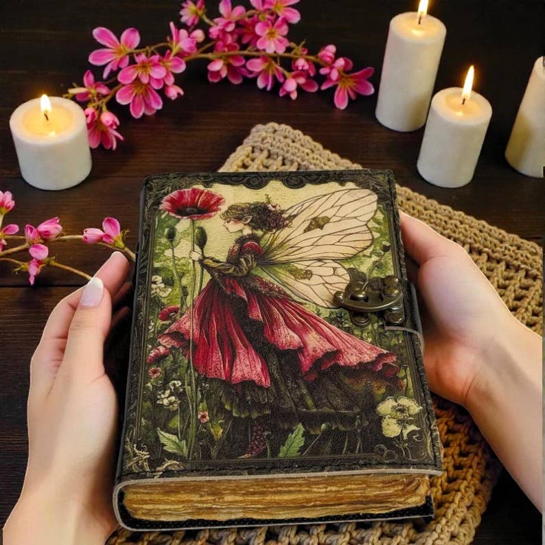 Leatherooze - Vente Journal intime - Journal en cuir de fée - Livre de sorts vintage2