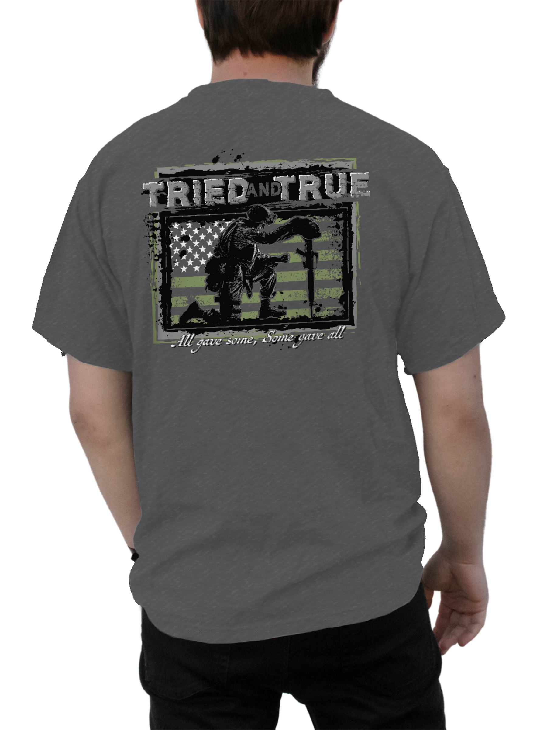 Tried and True - Wholesale Screen Printed T-Shirt - Men's - Some Gave All Short-Sleeve T-Shirt1