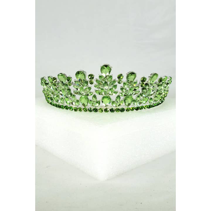 Chicas - Wholesale Tiara - Women's - Metal tiara with jewel rhinestones, one size fits all HT97121