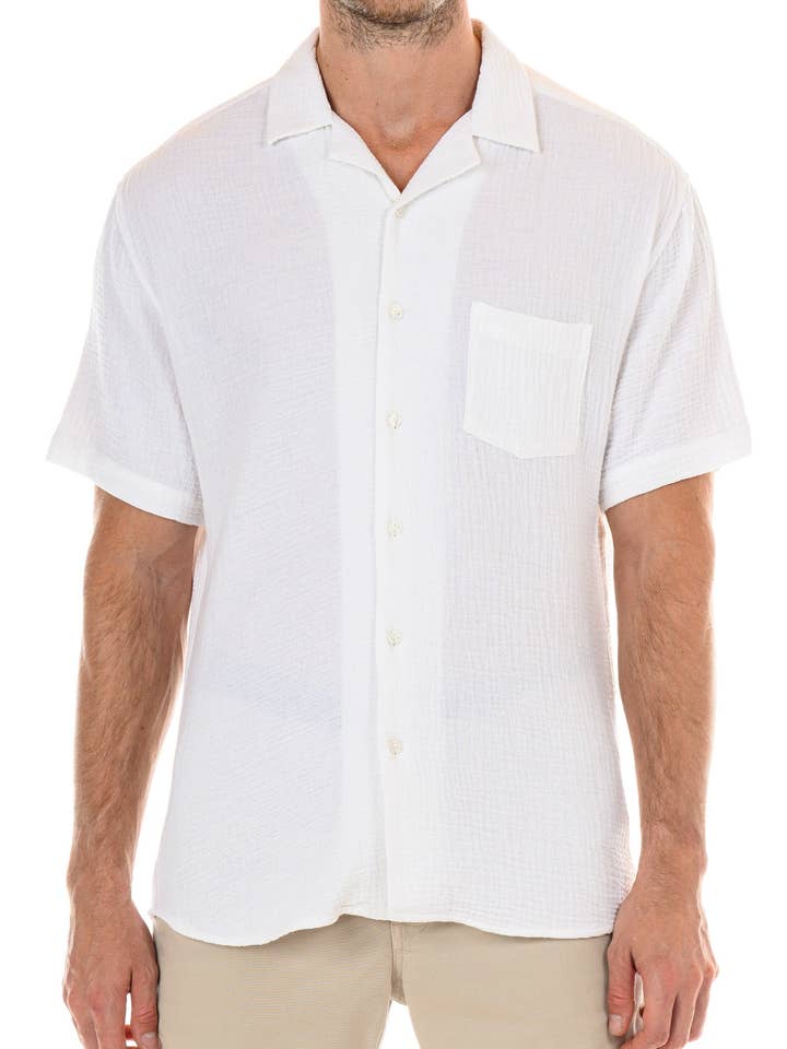 Morro Bay Shirt - Cloud for wholesale by Original Paperbacks