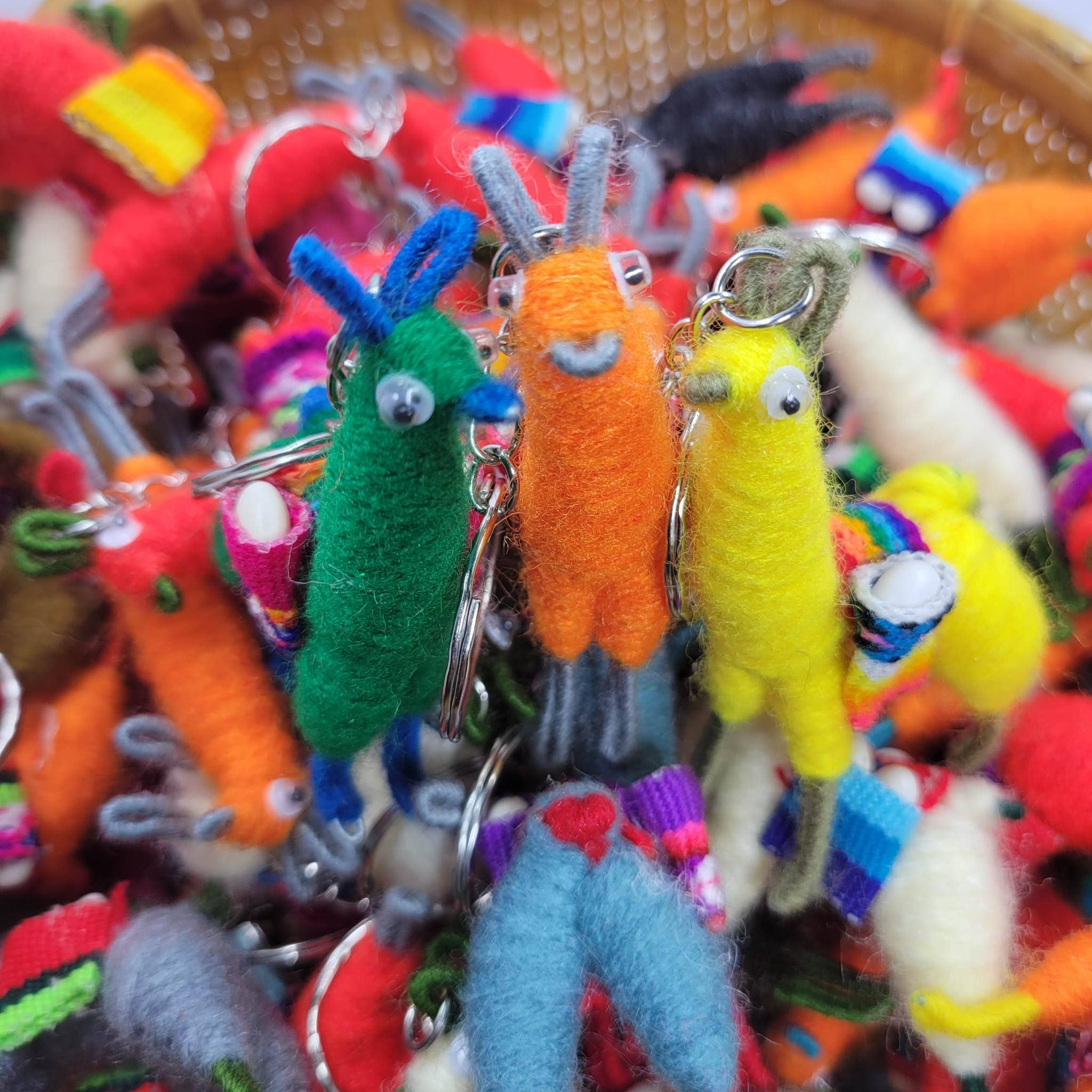 My Momotaro - Wholesale Keychain - Unisex - Llama keychain handmade in Peru, Llama Alpaca Keychain3