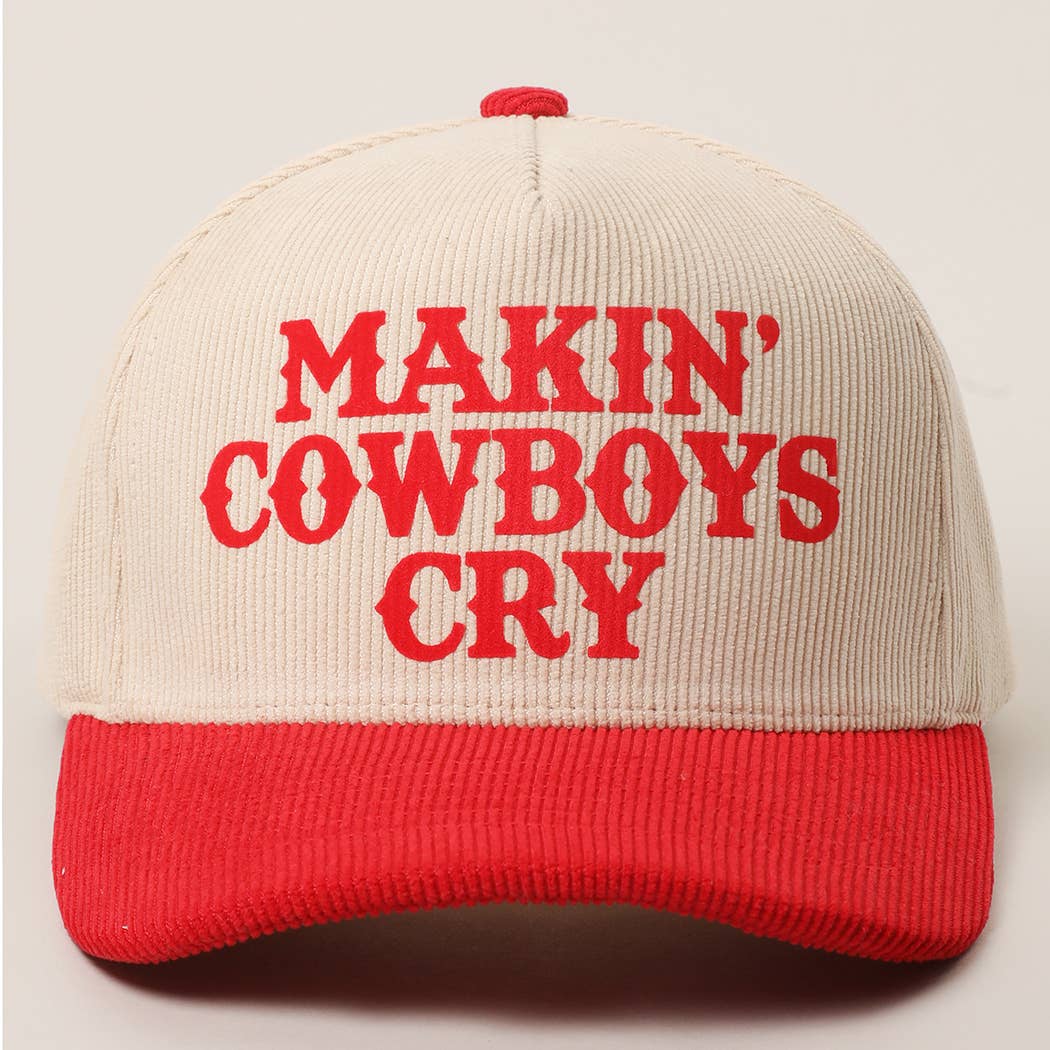 Fashion City - Wholesale Truckerpet - Dames - MAKIN' COWBOYS CRY Corduroy Trucker Pet7
