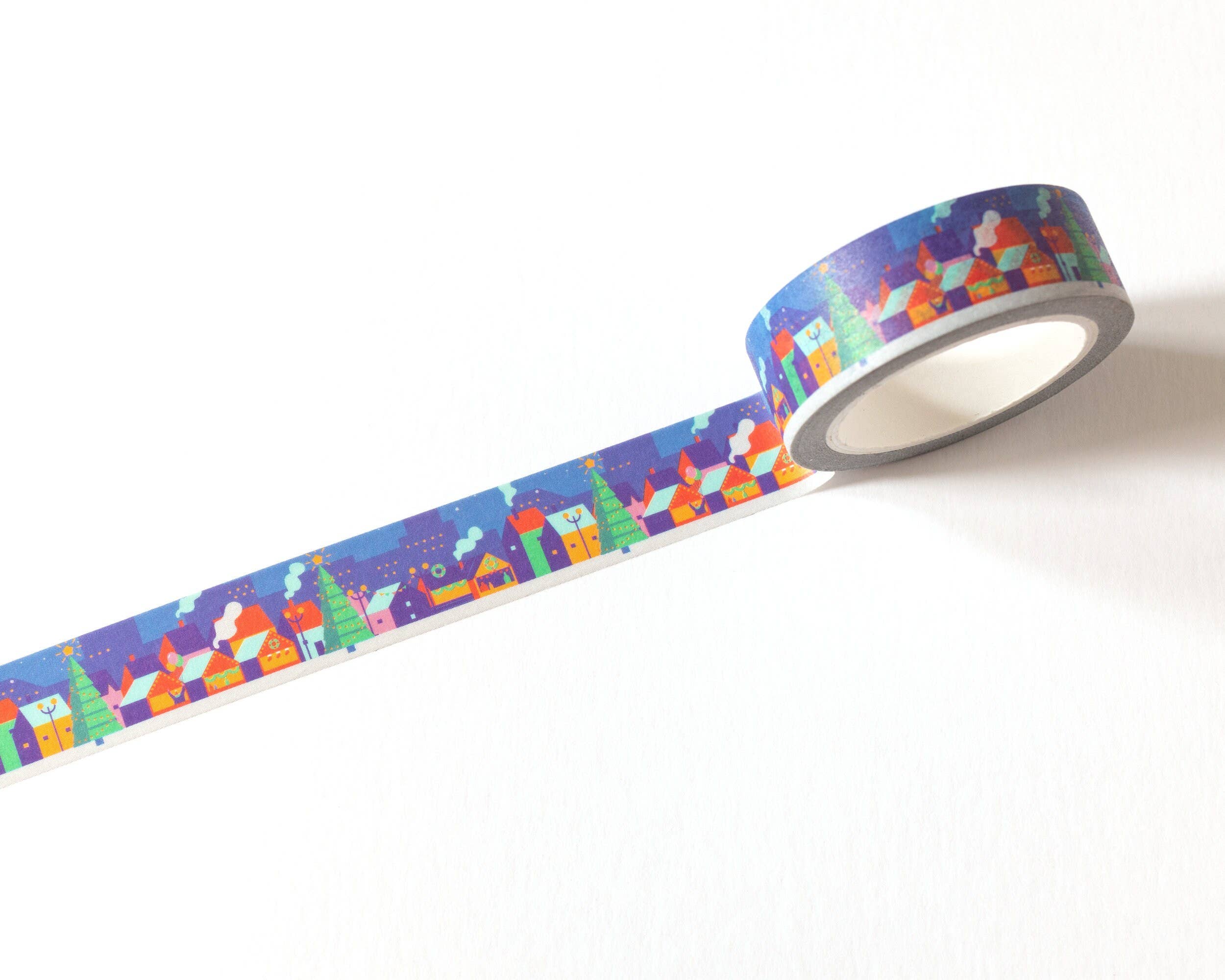 RippleSplash Studio - Vendita all'ingrosso Nastro washi - Nastro adesivo Washi Christmas Village, 15 mm x 10 m5