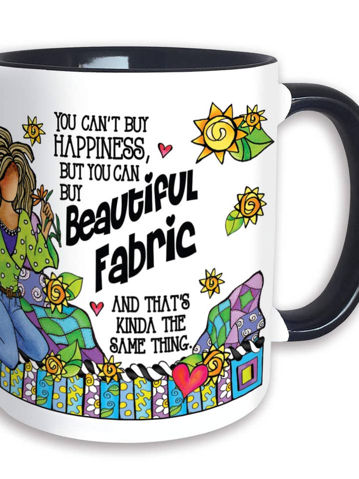 Beautiful Fabric Ceramic Mug for wholesale by Suzy Toronto Wholesale