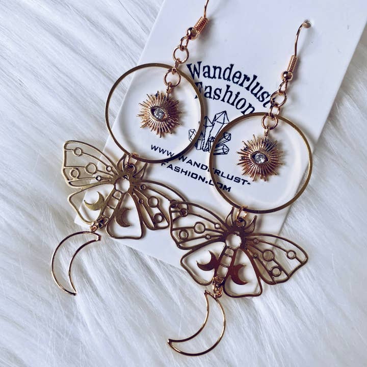 Trans Lunar Earrings for wholesale by Wanderlust Fashion