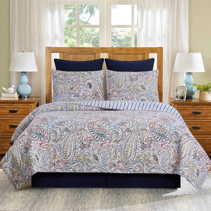 Payton Paisley Quilt Set for wholesale by C&F Home