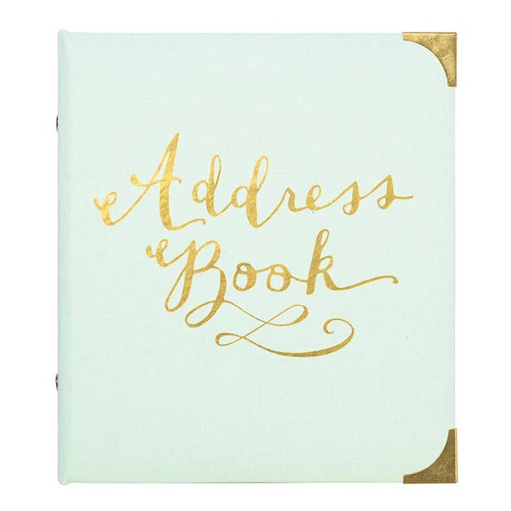 Refillable Address Books - Gilded Mint for wholesale by Gibson Signature