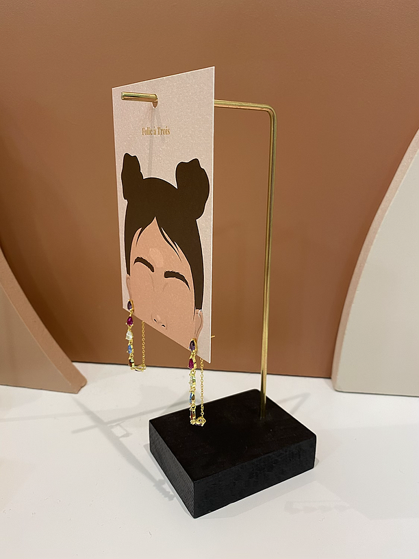 Folie à Trois – wholesale Smyckesmonter – Hoop Card DISPLAY (NY MODELL)2