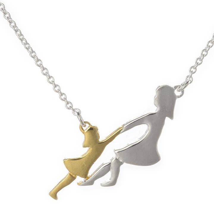 ICN17 : "Amor que Não Conhece Distância" - Colar de Prata Esterlina por atacado de Annabella Moore