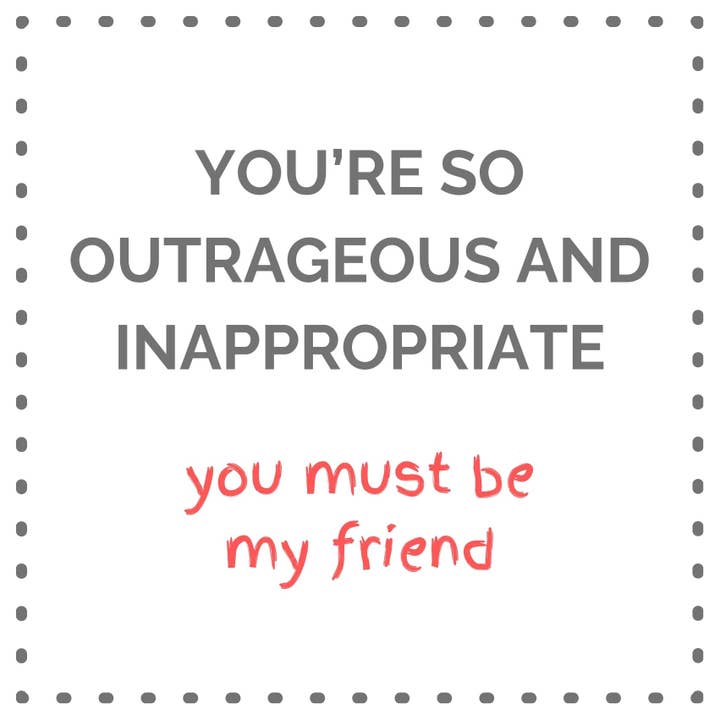 Outrageous Card by Maybugs Designs for wholesale by Maybugs Designs