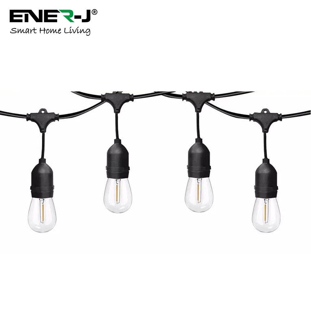 ENER-J - Vente Guirlandes lumineuses - Kit de guirlandes lumineuses à filament LED de 100 pieds0