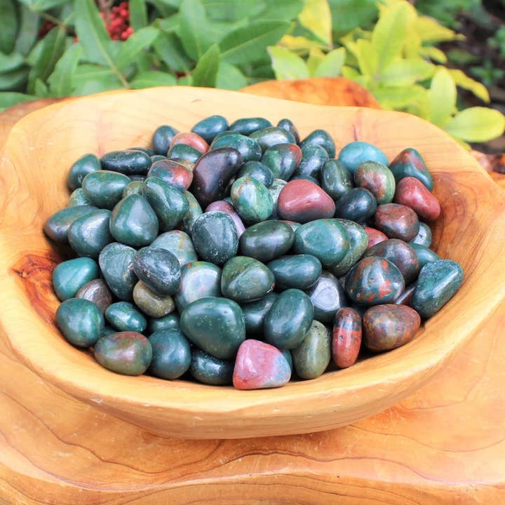 Pierres roulées Bloodstone : Choisissez oz ou lb en vrac pour la vente par Princess' Holistic Boutique