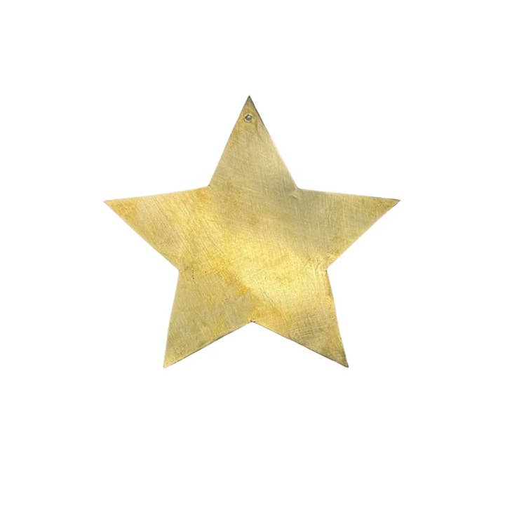 Decorazione stella piatta in ottone 5 cm per la vendita all'ingrosso da parte di Collection Maroc