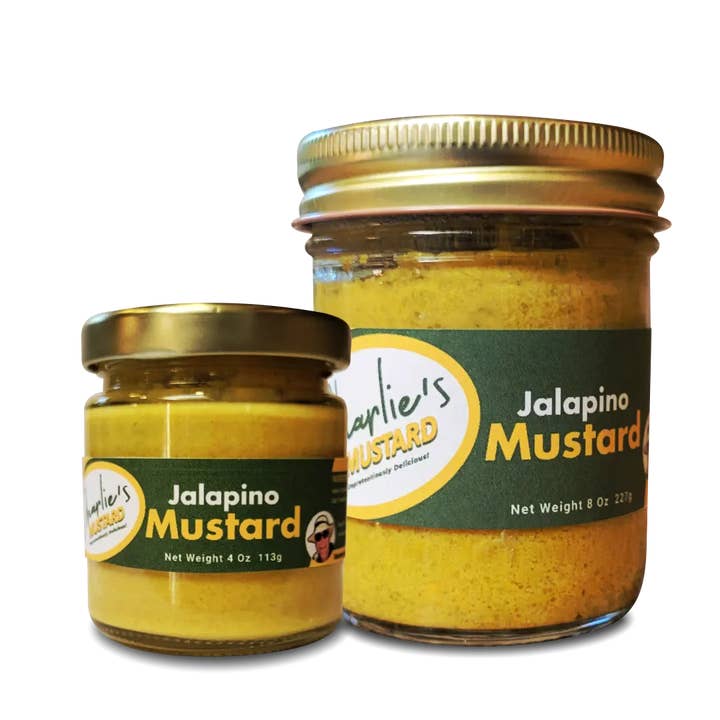 Jalapeno Sennep for engroshandel hos Charlie's Mustard, LLC