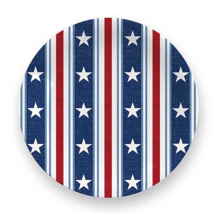 TarHong - Wholesale Dinnerware Set - Stars&Stripes Collection, s/4 salad plate1