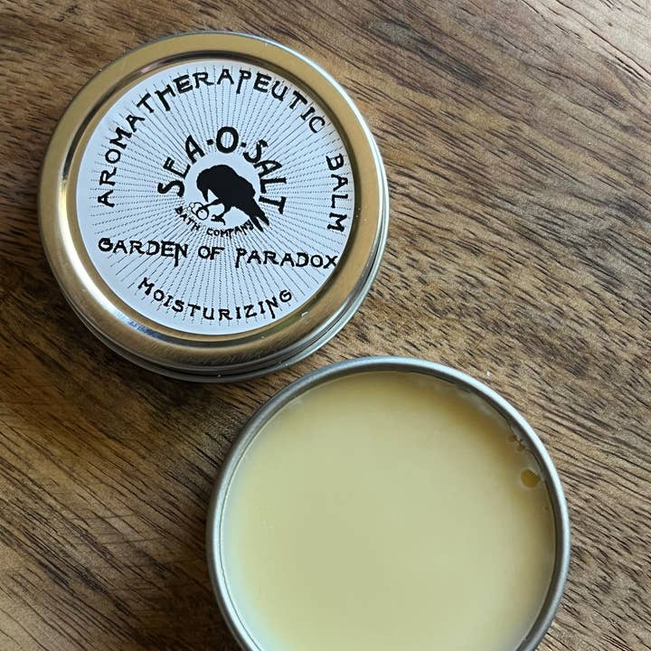 Garden of Paradox Aromatherapeutic Balm for wholesale by Sea-O-Salt Bath Company