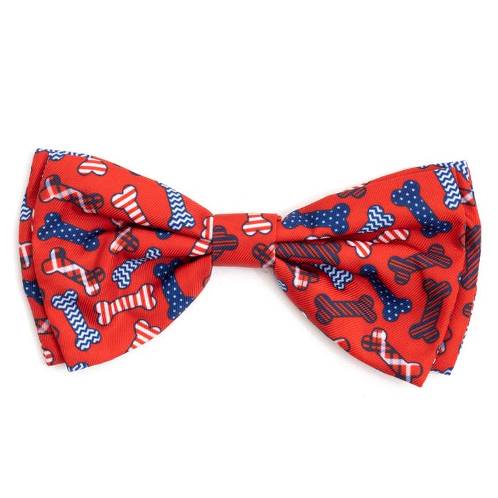 Preppy Bones Bow Tie for wholesale by The Worthy Dog