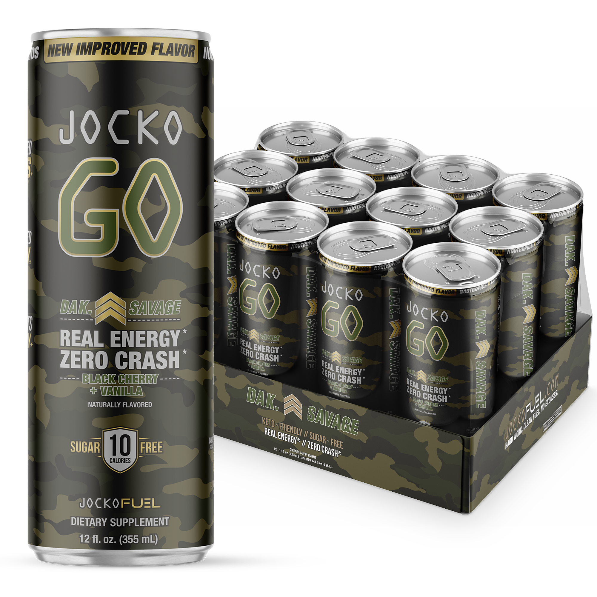 L&F Universal Goods - Wholesale Sports/Energy Drink - JOCKO FUEL GO ENERGY DRINK  12/12OZ - BLACK CHERRY VANILLA0
