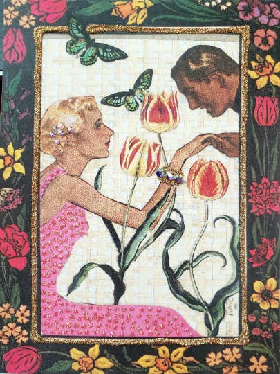 Spring Engagement Card, Retro Engagement Card,Spring Wedding for wholesale by Erica DiPaolo Designs