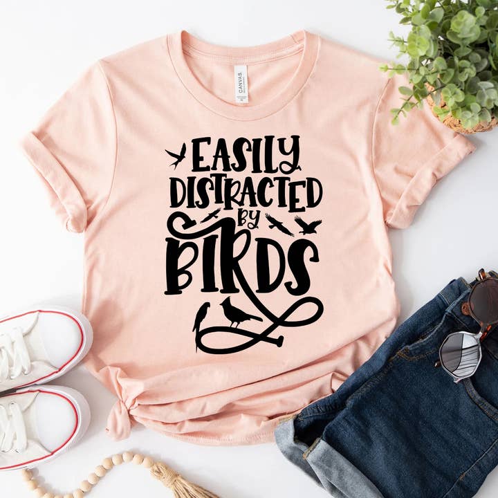 Easily distracted by birds Shirt for wholesale by Himalayan Hymns
