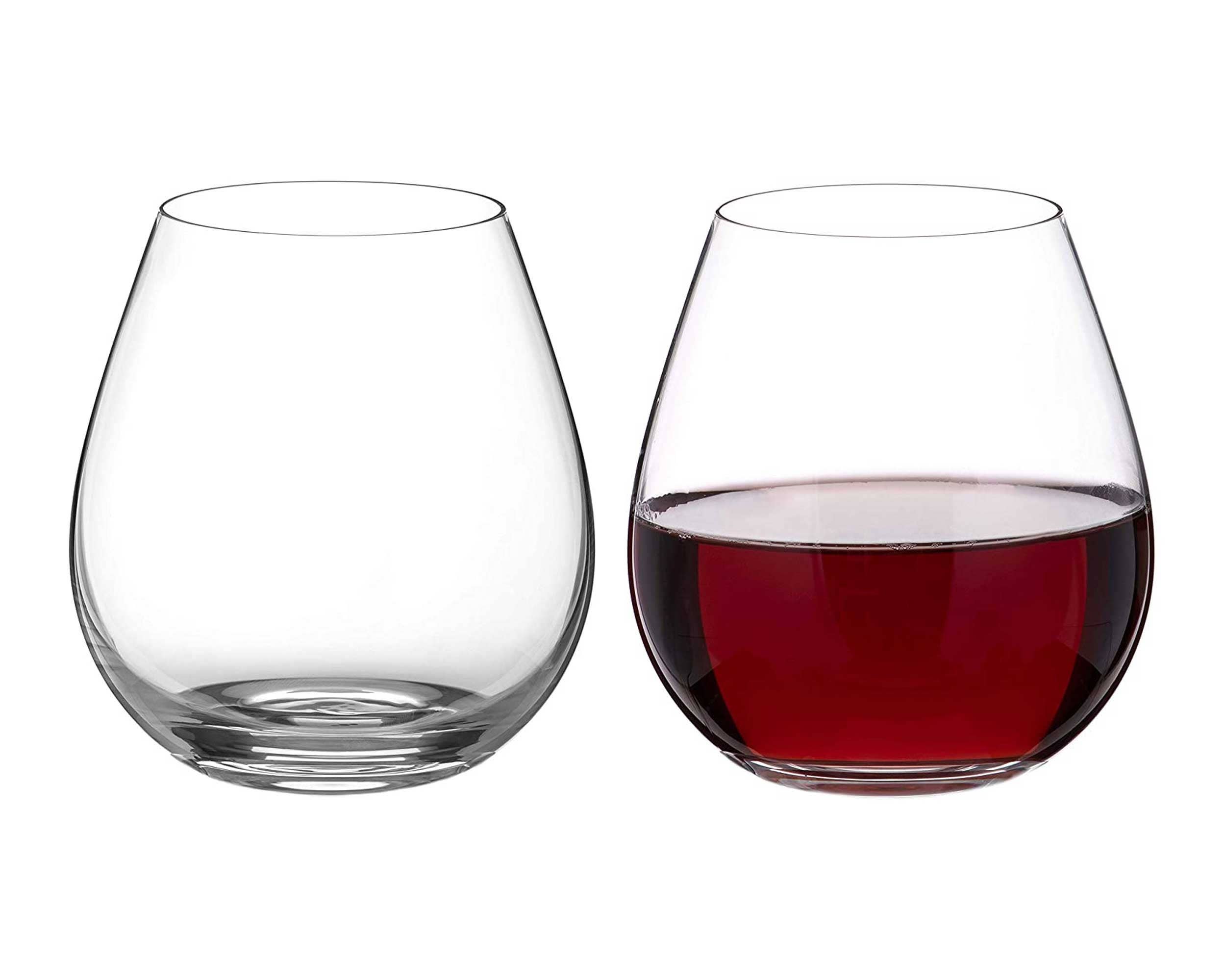 DIAMANTE – wholesale Wine glass – Diamante Stemless Red Wine Glasses Pair ‘moda’ – Undecorate0