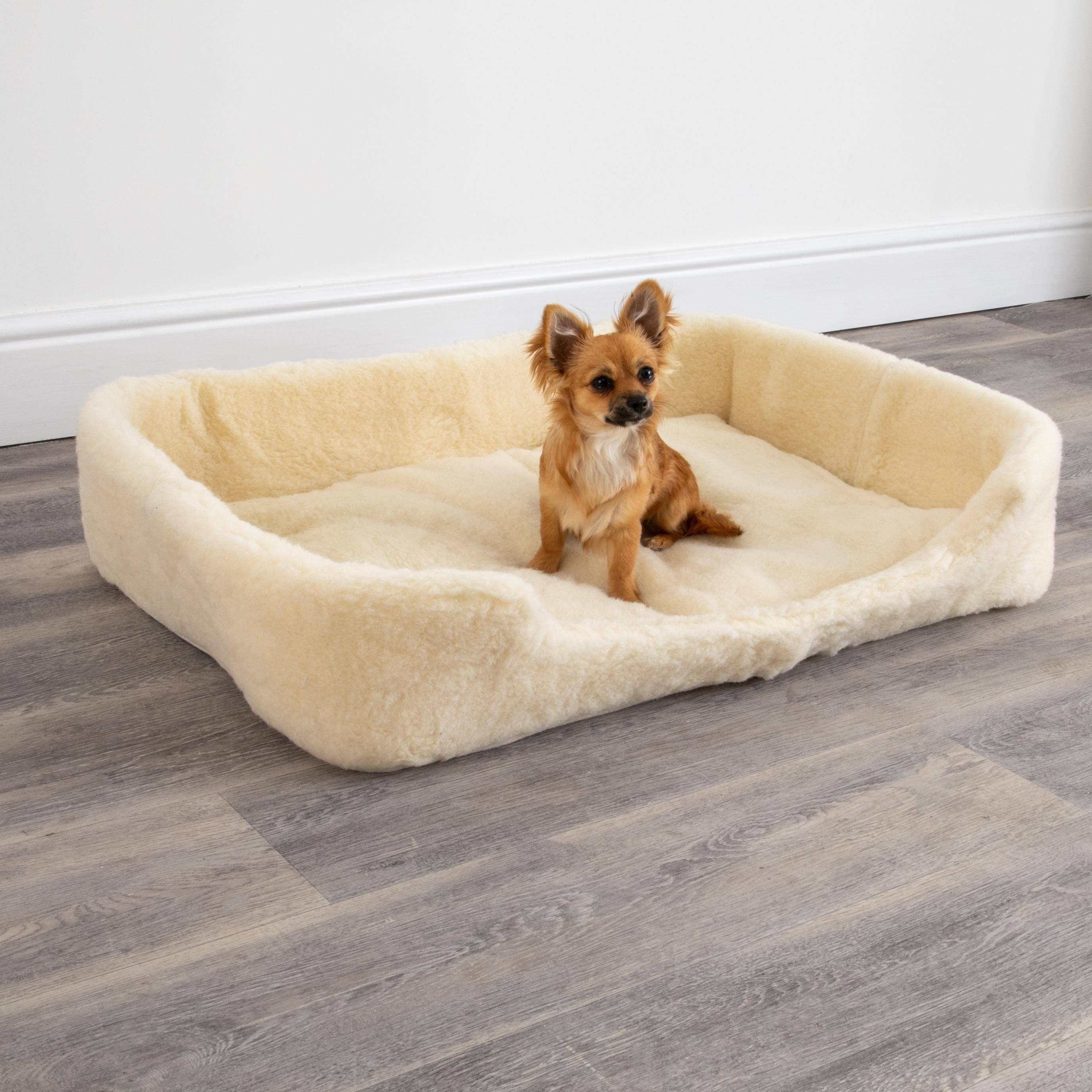 Native Natural – wholesale Pet bed – Dog – Merino Wool Pet Bed - Natural (white)4