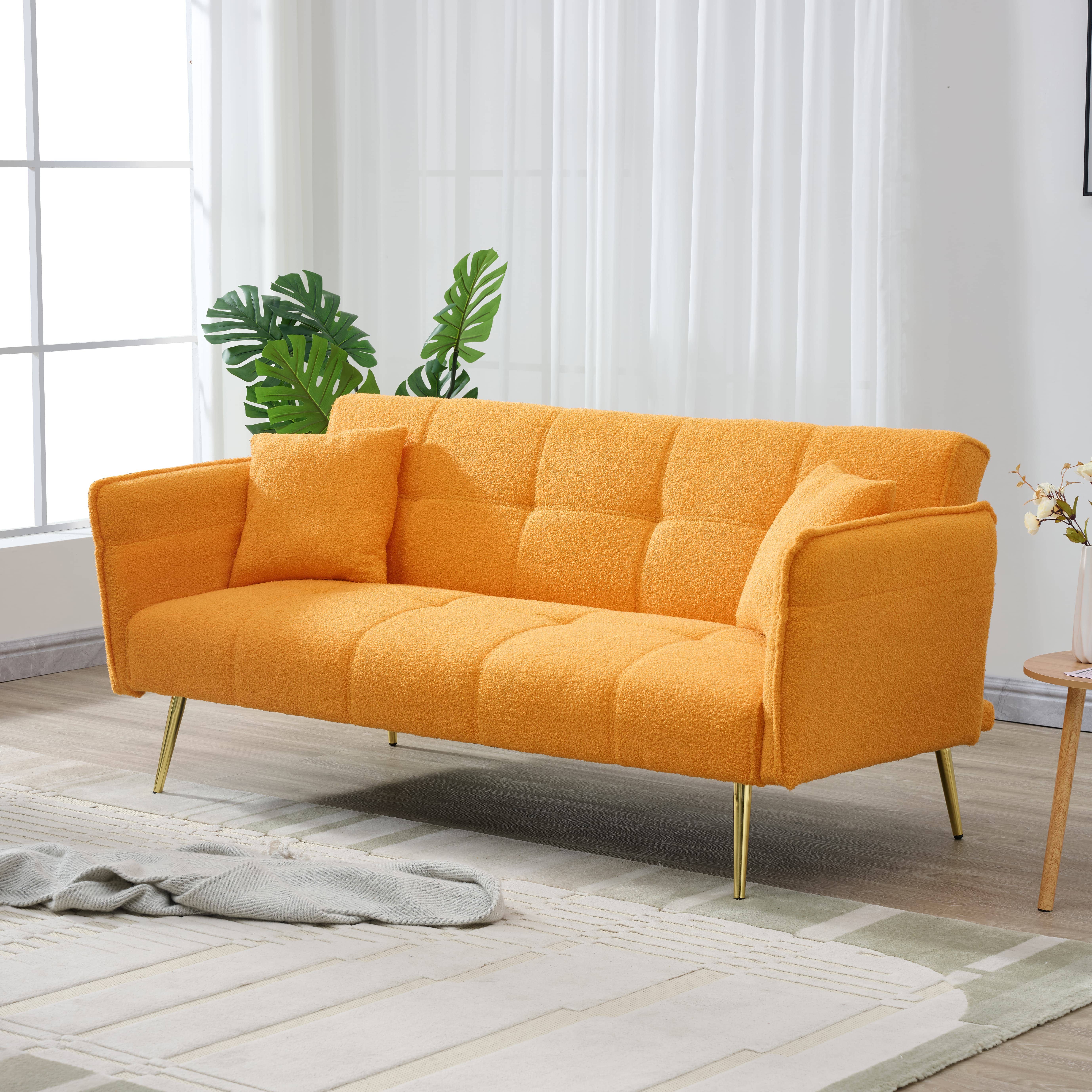 39F Inc. - Wholesale Sofa - 70.1" Futon Sofa Bed - Convertible w/ Folding Armrests25