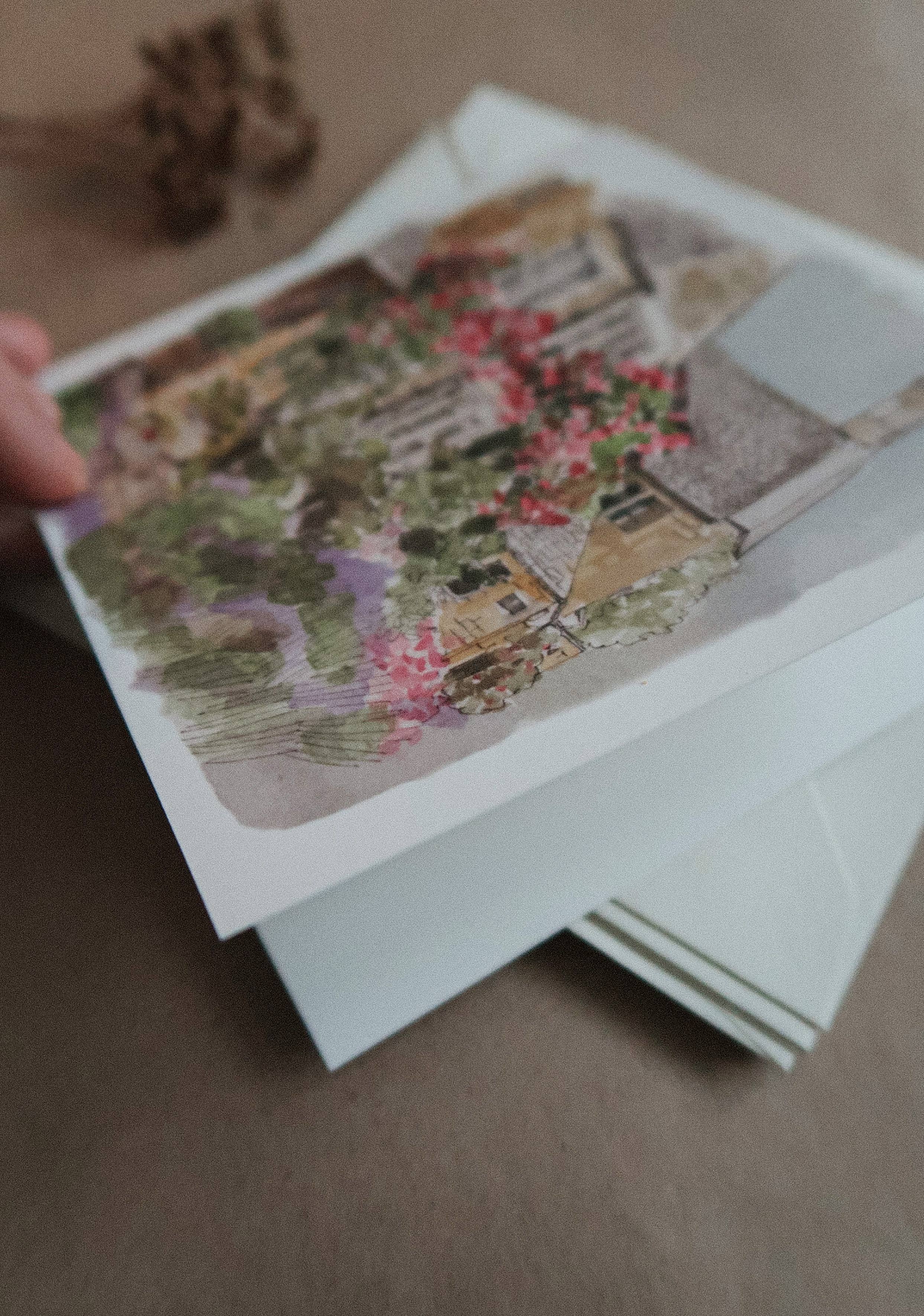 MyDesignPictures - Wholesale Everyday Greeting Card - Blooming garden / Folded Card1