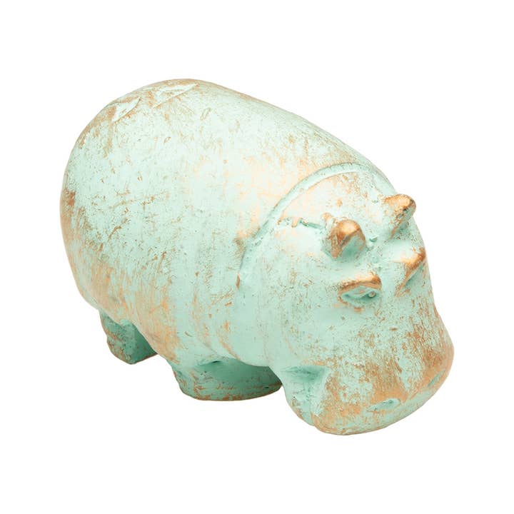 Hippo Statue Patina Small - 2.5" - Egyptian Goddess for wholesale by Discoveries, Inc.