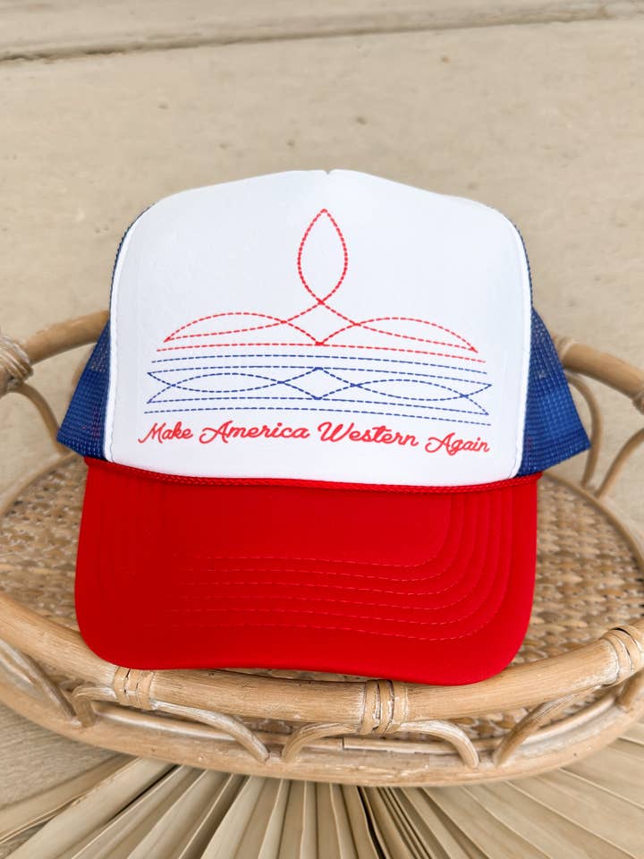 MAKE AMERICA WESTERN CAP for wholesale by The Walking A