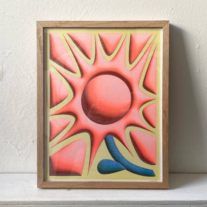 Alexis Gallo - Wholesale Art Print - Flower Burst — Risograph Print0