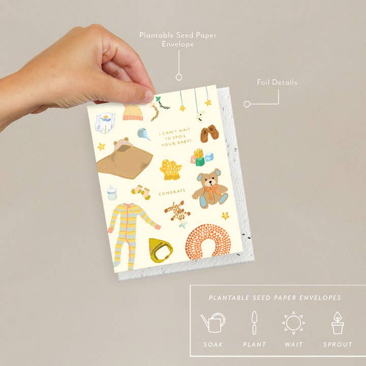 Seedlings - Wholesale Babykaartje - Spoiled Baby - Babykaart