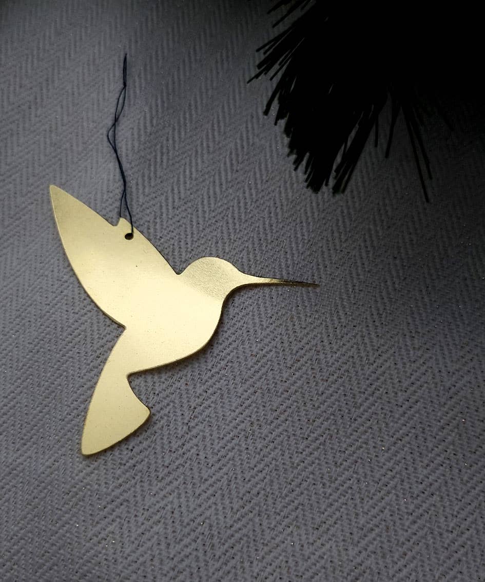 Delphine Plisson - Wholesale Wall Accent - Brass Hummingbird Mini or Large0
