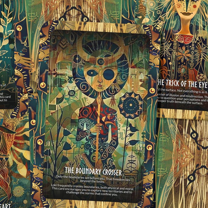 Ibiza Tarot USA - Vendita all'ingrosso Tarocchi - Loki - The Trickster's Path Oracle Deck Cards - Superare le complessità e le sfide con astuzia e arguzia1