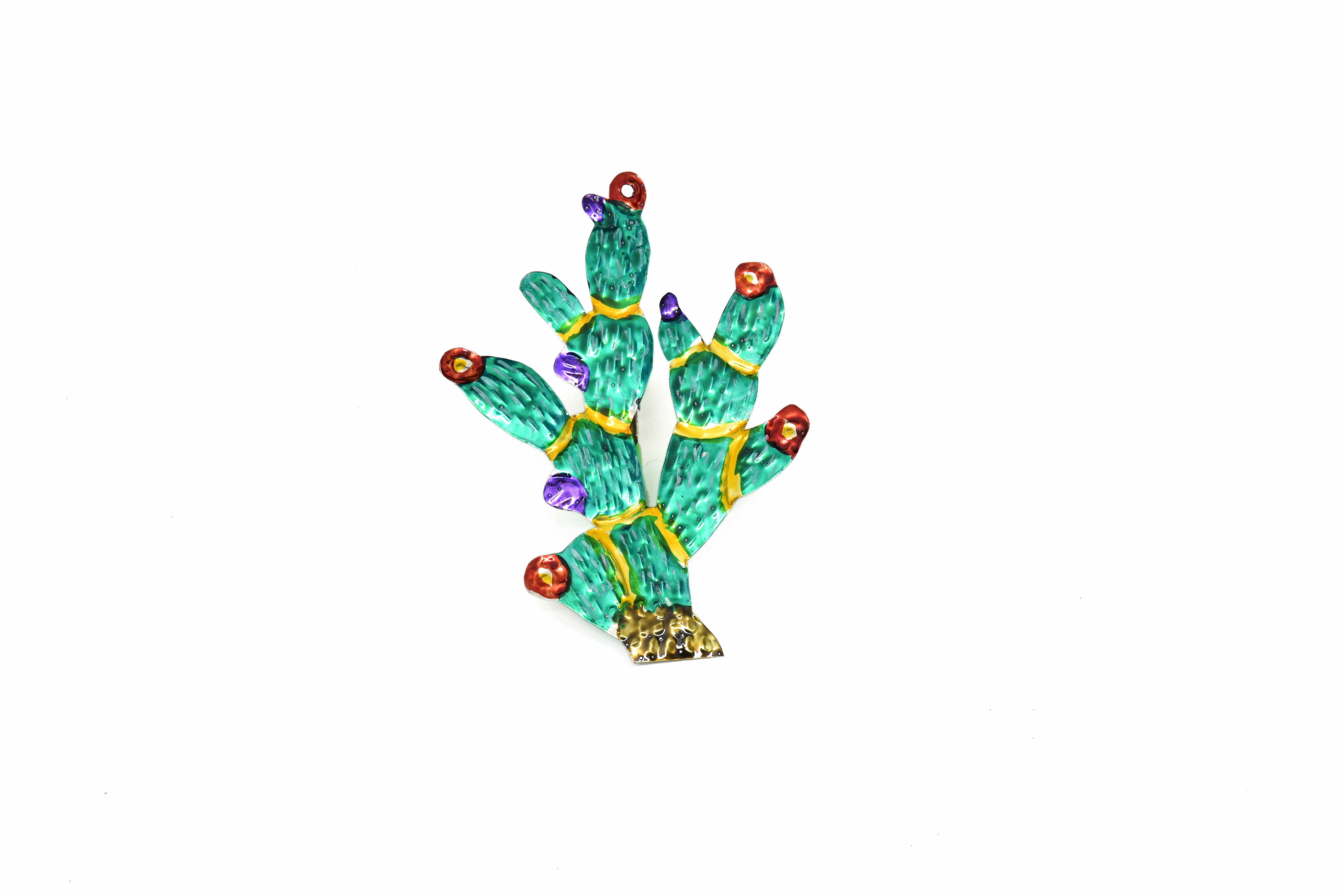 Sanyork Fair Trade - Wholesale Ornament - Hand-Punched Tin Ornament Hand Painted 3" x 3" Oaxaca Asstd1