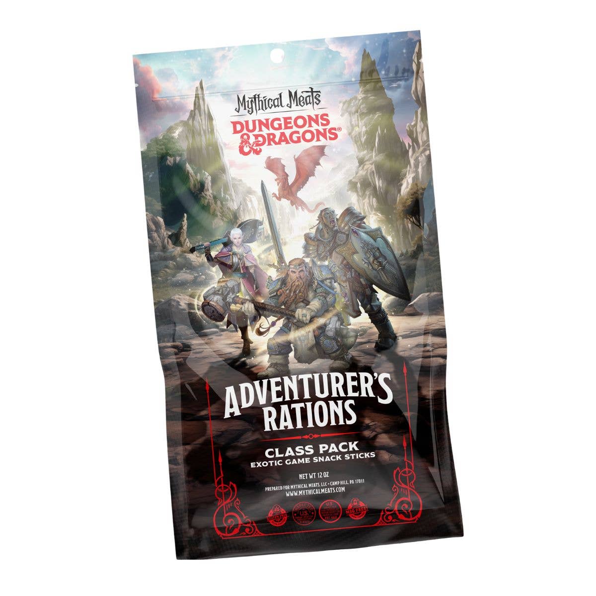 Mythical Meats - Wholesale Jerky - Dungeons & Dragons® Adventurer's Rations Class Pack1